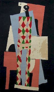 After Picasso. "Arlequin" Tapestry.