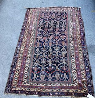Antique and Finely Woven Antique Persian Carpet.