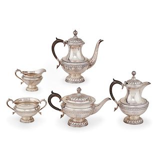 GEORGE V STERLING SILVER TEA  AND COFFEE SERVICE