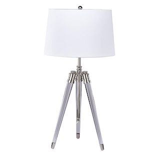 CONTEMPORARY ADJUSTABLE TRIPOD TABLE LAMP