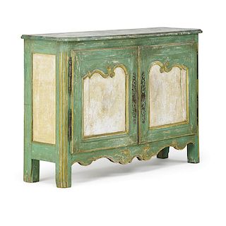 LOUIS XV STYLE FAUX PAINTED BUFFET