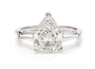 * A Platinum and Diamond Ring with 18 Karat Gold Ring Jacket, Boris Lebeau, 9.60 dwts.