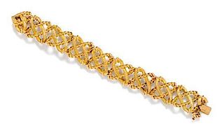 * An 18 Karat Yellow Gold Knot Motif Bracelet, Jean Schlumberger for Tiffany & Co., 62.60 dwts.