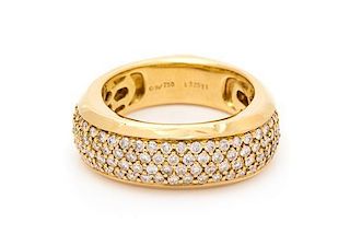 An 18 Karat Yellow Gold and Diamond Ring, Kurt Wayne, 7.70 dwts.