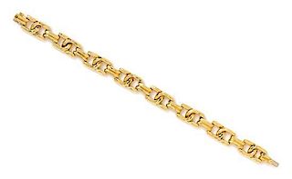 * An 18 Karat Yellow Gold Bracelet, Dunay, 21.85 dwts.