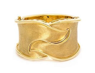 An 18 Karat Yellow Gold Bangle Bracelet, Dunay, 118.50 dwts.