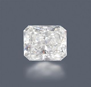 * A 1.55 Carat Radiant Cut Diamond,