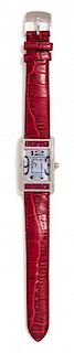 An 18 Karat White Gold, Ruby and Diamond Ref. 008 Wristwatch, Guiseppe Artore,