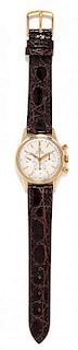 A 14 Karat Yellow Gold Ref. 14901-62 'Seamaster Chronograph' Wristwatch, Omega, Circa 1966,