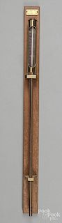 English brass thermometer by Joseph Long