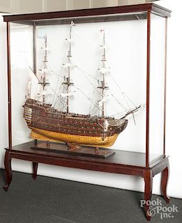 Large ship model of the H.M.S. Victory