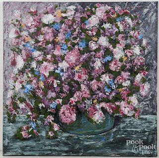 Tim Hoover oil on canvas floral still life
