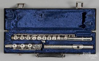 Emerson flute, with case.