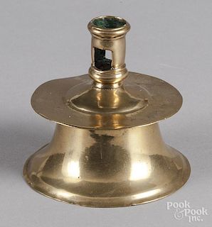 Brass capstan candlestick