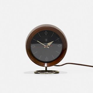 George Nelson & Associates, table clock, model 4765A