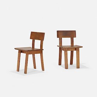 Russel Wright, chairs, pair