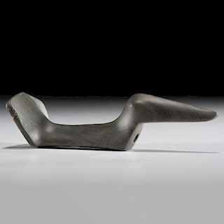 An Elongated Slate, Fantail Birdstone, From the Collection of Jan Sorgenfrei