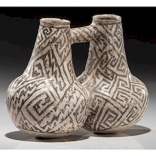 Anasazi Double Lobed Pottery Jar