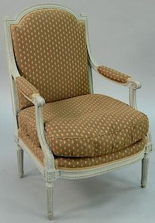 Louis XVI fauteuil, probably 19th century.   height 38 inches