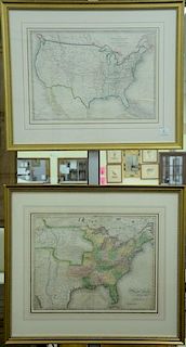 Two maps to include:  (1) United States of America  sight size: 17" x 21 1/2" (2) The United States of the Relative Position