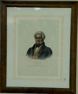 After Charles Bird King (1785-1862)  hand colored lithograph  Major Ridge, Cherokee Chief  by Thomas McKenney and James Hall