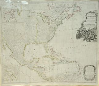 A New Map of North America with the West Indian Island Divided, according to the Preliminary Articles of Peace signed at Vers