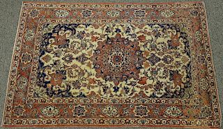 Oriental throw rug. 
4'9" x 7'