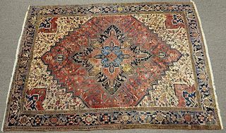 Heriz oriental carpet. 
8' x 12'8"