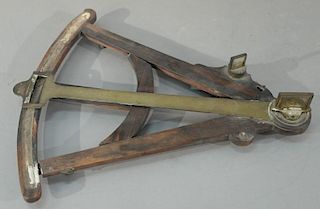 Ebony and brass octant marked Remmert Rurds 1805 (bottom brass scale missing).   height 16 1/2 inches  Provenance:  From the.