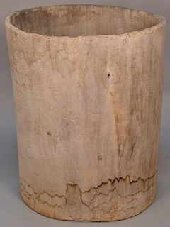 Hornbeam hollowed out tree trunk (no bottom).   height 37 inches, diameter 32 inches   Provenance:  From the Estate of Fai...