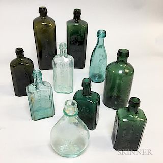Ten Patent Medicine Bottles