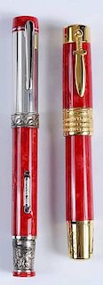 Two Delta Fountain Pens