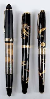 Three Sailor Fountain Pens