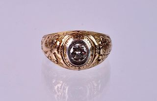 Tiffany & Co.Naval Academy Diamond & Gold Ring
