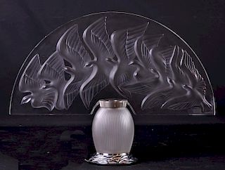 Lalique Hokkaido Lamp by Marie Claude Lalique
