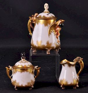 Rare Union Porcelain Tea Set, Possibly Karl Muller