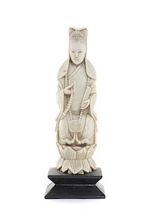 A Chinese Carved Ivory Figure, Height 6 inches.