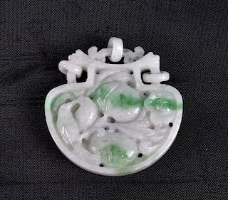 Chinese Vintage Jade Carved Pendant