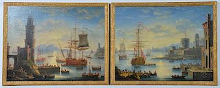 Two 18th C. Paintings Charles-Laurent Grovenbroeck