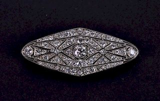 Platinum & Diamond Art Deco Brooch