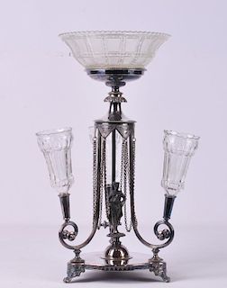 Silverplate Epergne by Horace Woodward & Co.