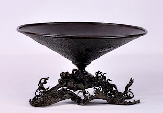 Japanese Meiji Bronze Centerpiece