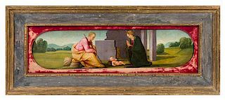 * Previously Attributed to Mariotto Albertinelli, (Italian, 1474-1515), The Nativity, 1503
