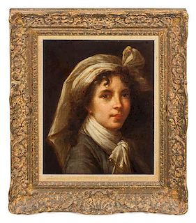 * Follower of Elisabeth Louise Vigee Le Brun, (18th Century), Lady in a Turban
