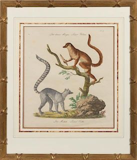 A Set of Eight Animalier Prints 16 3/4 x 13 1/2 inches.