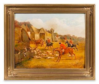 Attributed to Henry Alken, (British, 1810-1894), Untitled (Hunt Scene)
