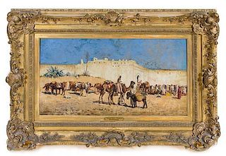 * Edwin Lord Weeks, (American, 1849-1903), Marketplace, Tangiers, 1879-80