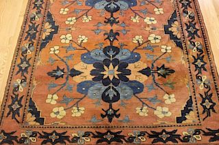 Vintage and Finely Handwoven Area Carpet.