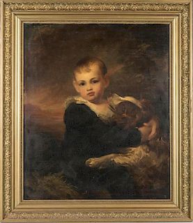 Unknown, Boy with his Dog