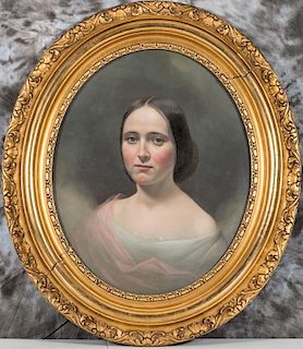 Unknown, Oval Portrait of Lady